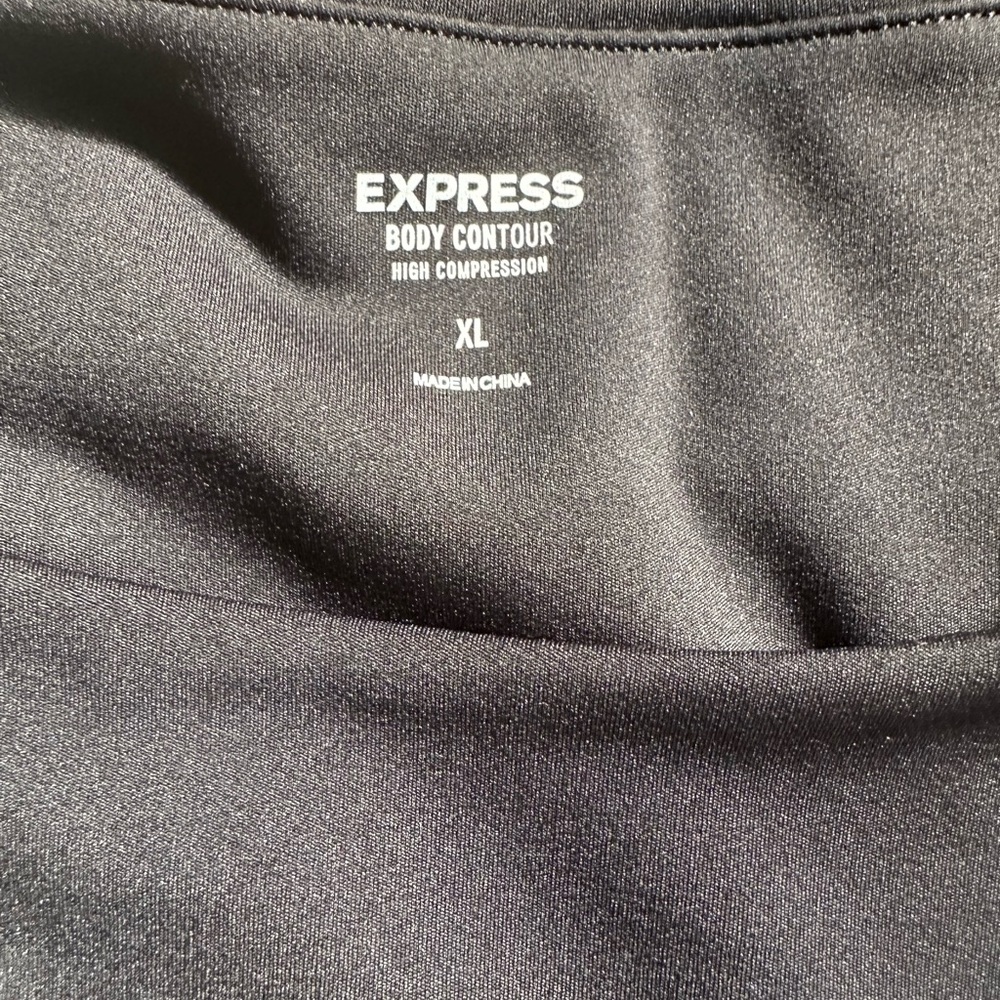 NWT black compression crop top